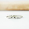 bague de mariage en argent martelé made in France
