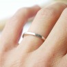 Bague fine en argent fabrication française pour homme et femme