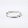 Minimalist sterling silver Striped handmade thin stackable ring
