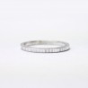 Minimalistischer Gestreifter Sterlingsilber dünner stapelbarer Ring