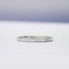 Minimalist sterling silver Striped handmade thin stackable ring
