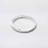 Minimalistischer Gestreifter Sterlingsilber dünner stapelbarer Ring