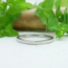 Minimalistischer Gestreifter Sterlingsilber dünner stapelbarer Ring