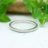 Minimalistischer Gestreifter Sterlingsilber dünner stapelbarer Ring