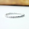 Sterlingsilber Stapelbarer ring minimalistischer Perlenring