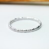 Sterling silver stackable beaded ring 925/1000 minimalist