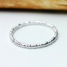 Sterlingsilber Stapelbarer ring minimalistischer Perlenring