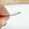 Sterlingsilber Stapelbarer ring minimalistischer Perlenring