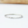 Gehämmerter dünner stapelbarer Ring aus recyceltes 925er Silber für Damen und Herren