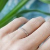 Anneau en argent cabossée pour homme et pour femme