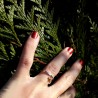Gold Rain Drop adjustable sterling silver ring Rain drop 97,00&nbsp;€