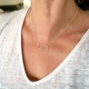 Collier 2 cercles nuage Maya en argent 925 recyclé et surcyclé