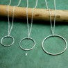 Maya round necklace in recycled and upcycled 925 silver Maya Desire...
