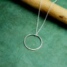 Maya runde Halskette aus recyceltem und upgecyceltem 925er Silber M...