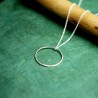 Maya round necklace in recycled and upcycled 925 silver Maya Desire...