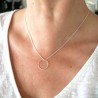 Maya round necklace in recycled and upcycled 925 silver Maya Desire...