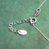 Maya round long necklace in recycled and upcycled 925 silver Maya D...