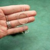 Maya round long necklace in recycled and upcycled 925 silver Maya D...