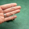 Maya round long necklace in recycled and upcycled 925 silver Maya D...