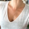 Maya runde lange Halskette aus recyceltem und upgecyceltem 925er Si...