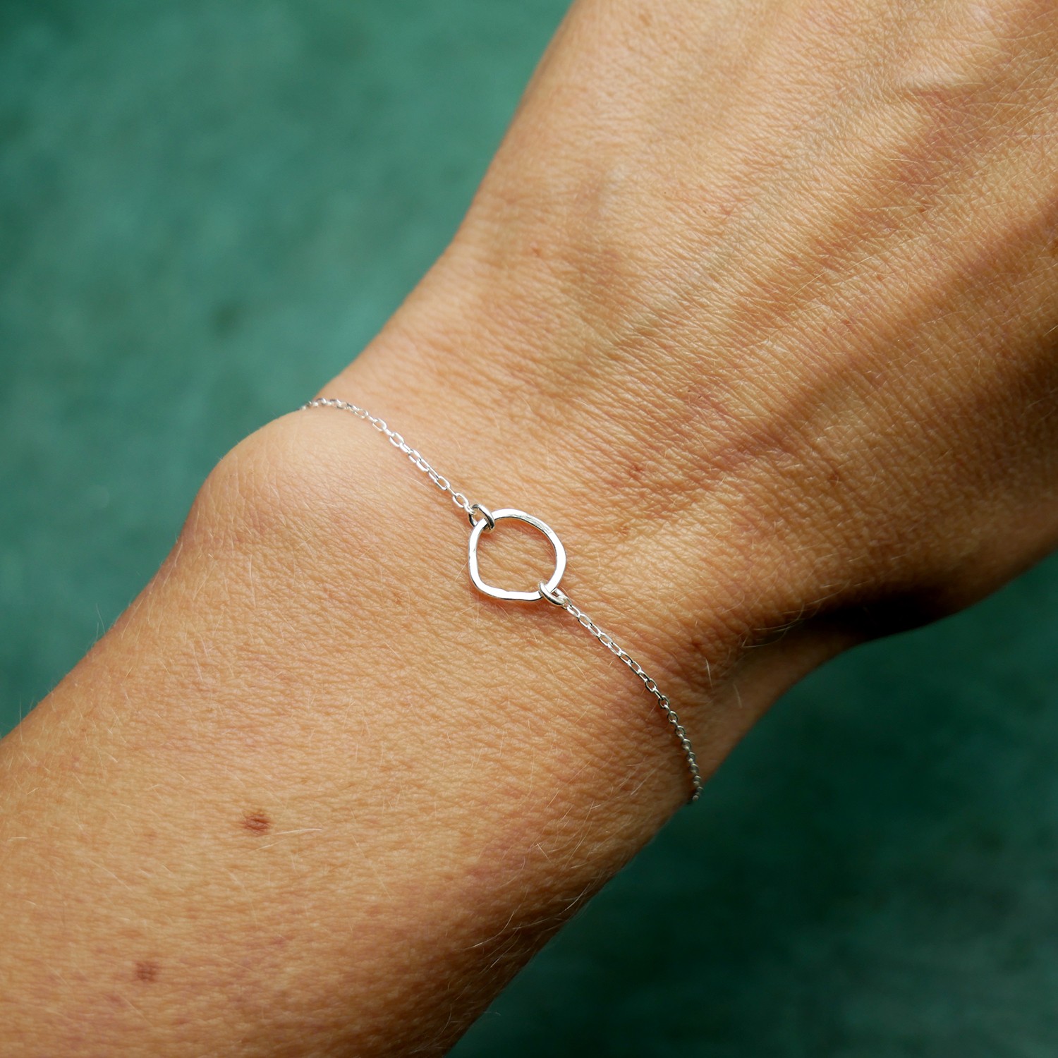 Petit bracelet fin nuage pour femme nuage Maya en argent 925 recycl