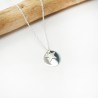 925 silver star and medallion necklace on thin minimalist chain