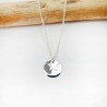 925 silver star and medallion necklace on thin minimalist chain