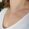 Petit pendentif étoile sur chaine fine ras de cou en argent 925 recyclé minimaliste