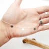 Collier avec 5 breloques rondes ras de cou fin en argent 925 recyclé minimaliste avec chaine ajustable made in France