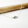 Minimalistische Nugget-Halskette aus recyceltem 925er Silber für Damen