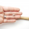 Minimalistische Nugget-Halskette aus recyceltem 925er Silber für Damen