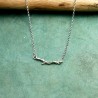 Branch sterling silver minimalist necklace Eda Desiree Schmidt Paris