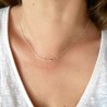 Minimalistische Zweig Halskette aus Sterlingsilber Eda Desiree Schm...