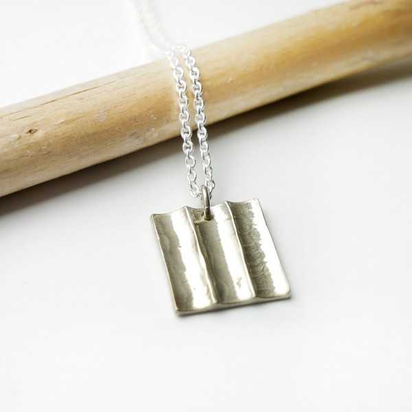 Unisex Bamboo Recycled 925 Silver Necklace