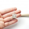 Unisex Bamboo Recycled 925 Silver NecklaceUnisex Bamboo Recycled 925 Silver Necklace