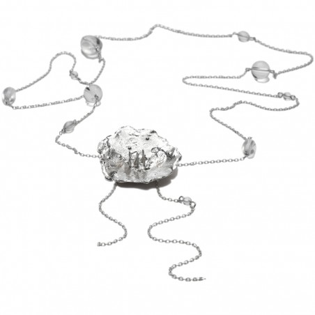 Kleine Wiesenblume lange Halskette in 925/1000 Silber Ketten 175,00 €