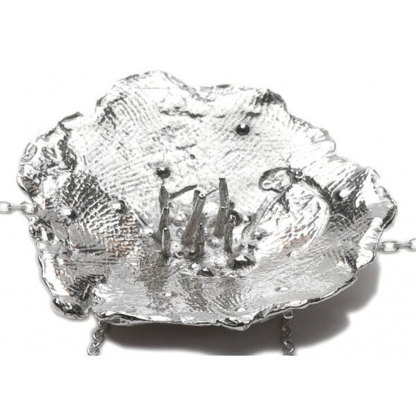 Kleine Wiesenblume lange Halskette in 925/1000 Silber Ketten 175,00 €