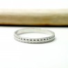 Stapelbarer Ehering aus recyceltem 925er Silber mit Perlen für Dame...