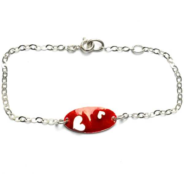 Rotes Valentine Herz Armband aus Sterling Silber Valentine 65,00 €