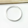 Alliance perlée empilable argent 925 recyclé pour femme et homme Ba...