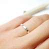 Thin Stars-stamped stakable wedding ring for women and men Recycled...