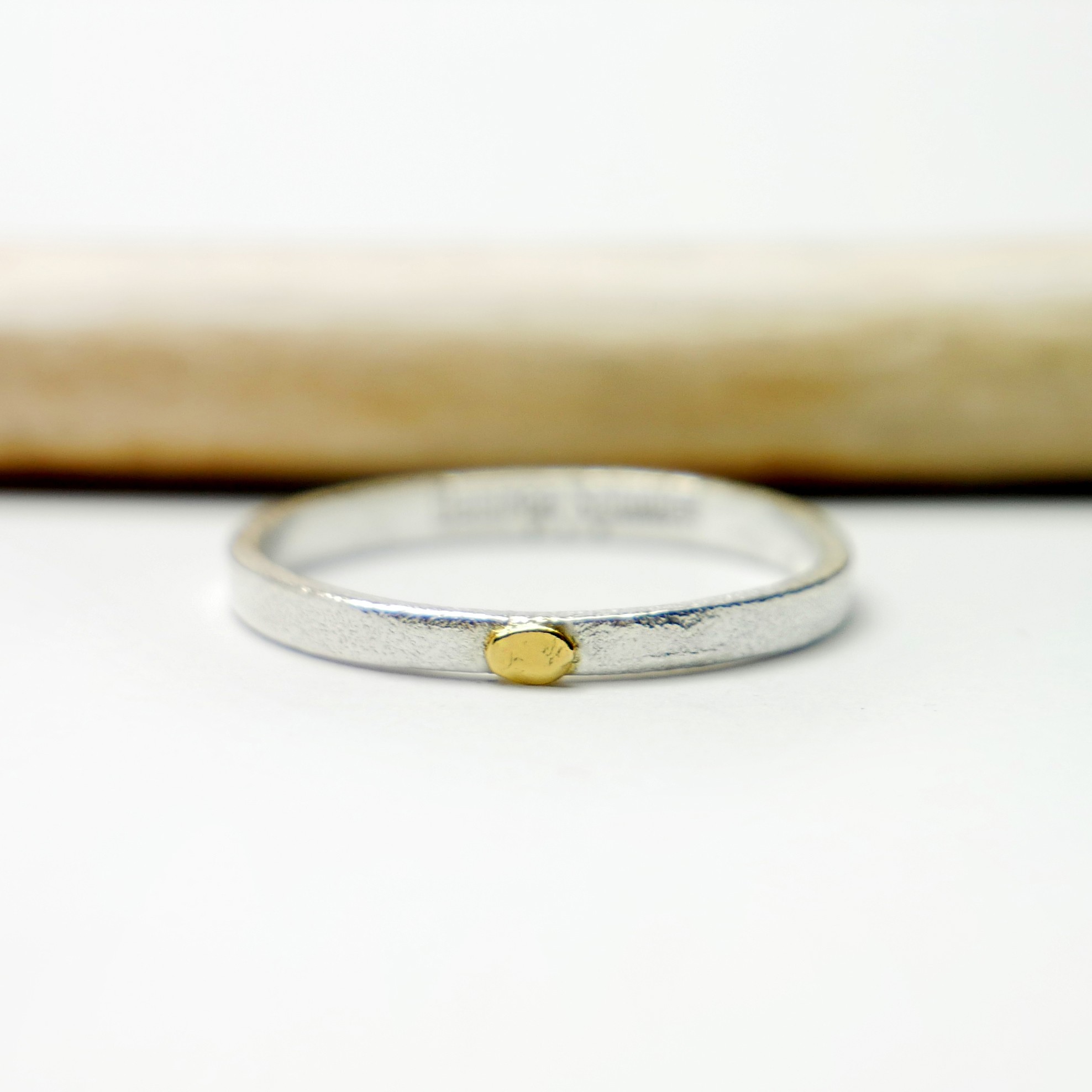 Bague Alliance Labyrinthe En Argent Massif - Taille 53 - 2,35g - Occasion