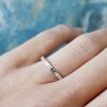 Alliance striée en argent 925 recyclé pour femme et pour homme Bagu...
