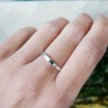 Textured wedding ring in recycled 925 silver for women and for men ...