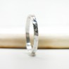 Textured wedding ring in recycled 925 silver for women and for men ...
