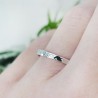 Textured wedding ring in recycled 925 silver for women and for men ...