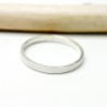 Brushed wedding ring in recycled 925 silver for women and for men M...