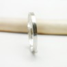 Brushed wedding ring in recycled 925 silver for women and for men M...