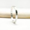 Brushed wedding ring in recycled 925 silver for women and for men M...