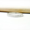 Broad bark wedding ring in recycled 925 silver for women and for me...